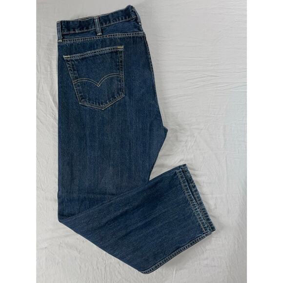 Levi's 505 Regular Straight 5-Pocket 100% Cotton Denim Jeans. Men's 40X30, GUC! - Picture 2 of 9